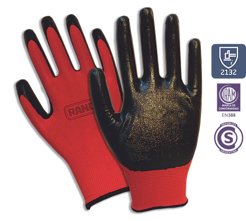 GUANTE CON BAÑO DE NITRILO G13 MECANO