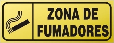 CARTEL ALTO IMPACTO 8 X 20 CM LINEA DORADA 916