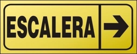 CARTEL ALTO IMPACTO 8 X 20 CM LINEA DORADA 924