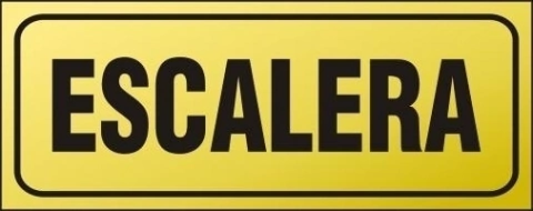 CARTEL ALTO IMPACTO 8 X 20 CM LINEA DORADA 925