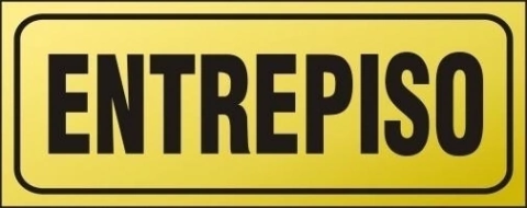 CARTEL ALTO IMPACTO 8 X 20 CM LINEA DORADA 934