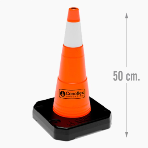 CONO 50 CM. CON REFLECTIVO MODELO CIUDAD SEMIFLEXIBLE 2051/1R - comprar online