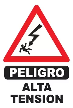 CARTEL CORRUGADO 50 X 70 CM 1415 PELIGRO ALTA TENSION