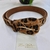 Cinto Feminino Animal Print Couro