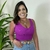Cropped Canelado Alana Decote V Essencial