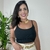 Cropped Canelado Fina Mulher