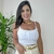 Cropped Canelado Fina Mulher