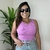 Cropped Canelado Mary Essencial - loja online