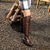 Bota Over Feminina Couro