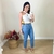 Calça Feminina Jeans Mom Barbara