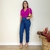 Cropped Camisa Marina Fucsia na internet