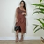 Saia Midi Linho Acqua - comprar online