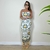Vestido Midi Estampado Ilha Bella