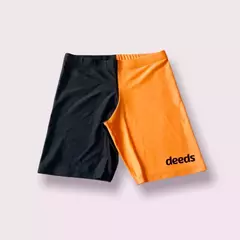 CALZAS BERMUDA BIKERS DEEDS NEGRO Y NARANJA - comprar online