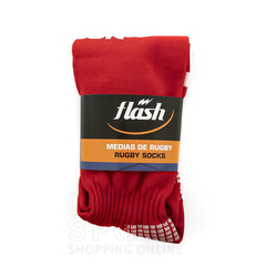MEDIAS DE RUGBY FLASH ROJAS - tienda online