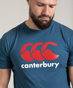 REMERA DE ALGODON CANTERBURY TEE AZUL en internet