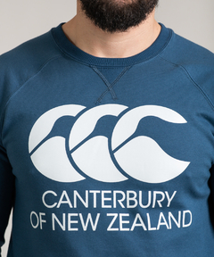 BUZO CUELLO REDONDO RUSTICO CANTERBURY OF NEW ZEALAND AZUL - In Goal Tienda