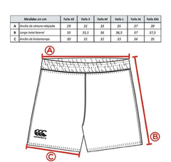 SHORT DE RUGBY TOURNAMENT BLANCO IMPORTADO CANTERBURY - comprar online