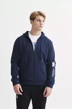 BUZO CAMPERA FRISA ESTAMPADA CANTERBURY 2025 NEGRO en internet