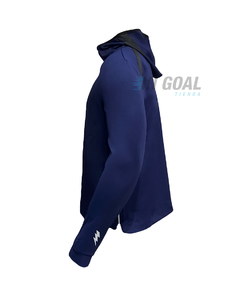CAMPERA HOODIE TRAINING GOFRADO AZUL FLASH - comprar online