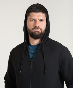 CAMPERA FRISA ESTAMPADA NEGRA CANTERBURY - comprar online