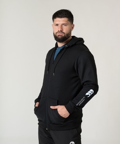 CAMPERA FRISA ESTAMPADA NEGRA CANTERBURY