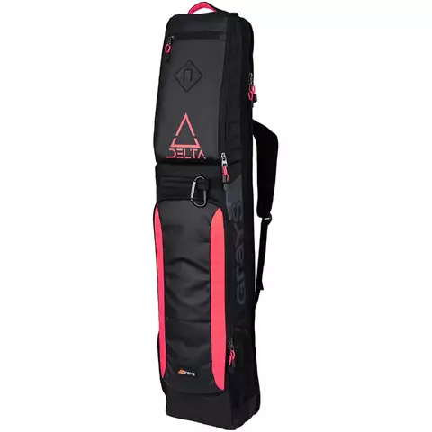 FUNDA BOLSO DELTA GRAYS NEGRO Y FUCSIA