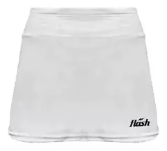 POLLERA DE HOCKEY CON CALZA FLASH BLANCA KIDS - comprar online
