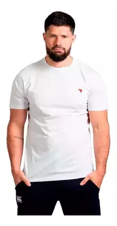 REMERA ALGODON CANTERBURY KIWI BORDÓ EMBROIDERY TEE BLANCA - comprar online