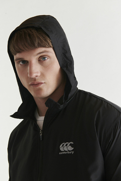 CAMPERA ROMPEVIENTO JACKET ANORAK CANTERBURY NEGRA - comprar online