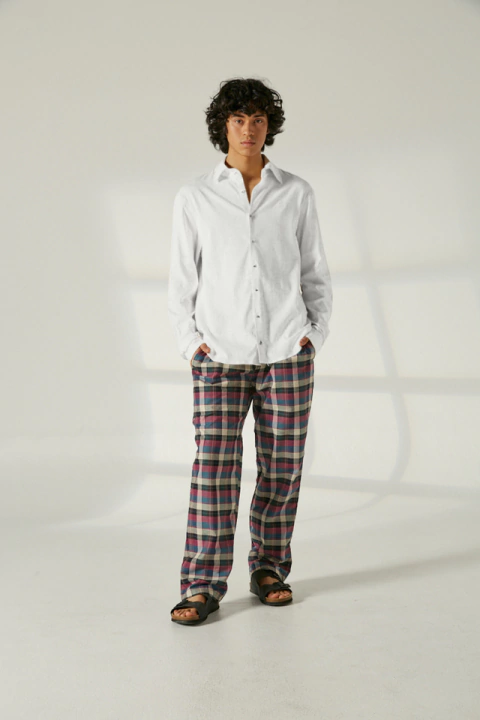 CAMISA DE LINO MANGA LARGA BLANCO ELEPANTS - comprar online
