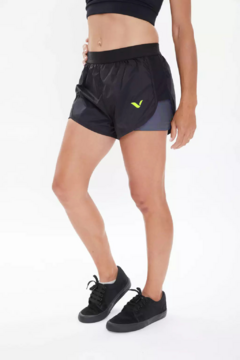 SHORT TRAINING CON CALZA GRIS SPEED REVES - comprar online