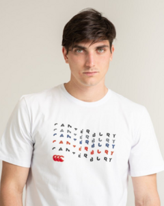 REMERA DE ALGODON CANTERBURY PRINTED 2 BLANCO - comprar online