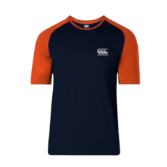 REMERA VAPODRI TRAINING PRETORIA AZUL Y NARANJA CANTERBURY - comprar online