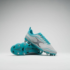 BOTINES DE RUGBY GILBERT CAGE PRO PACE 6 STUD (ALUMINIO - BACKS)