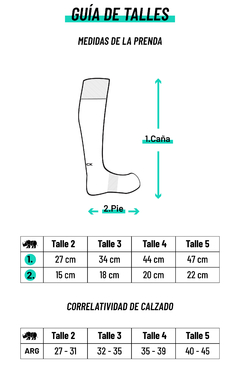 MEDIAS HOCKEY CELESTE/TURQUESA VLACK - comprar online