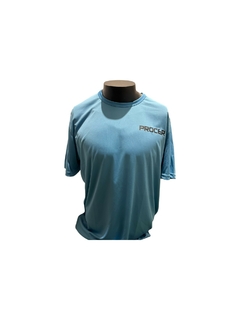 REMERA TRAINING PROCER CELESTE LETRAS NEGRAS - comprar online