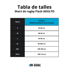 SHORT DE RUGBY IRB 14 FLASH NEGRO en internet