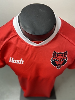 CAMISETA DE RUGBY FLASH ARKANSAS USA - ROJO en internet