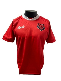 CAMISETA DE RUGBY FLASH ARKANSAS USA - ROJO - comprar online