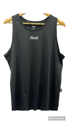 MUSCULOSA ALGODON NEGRO FLASH