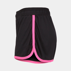 SHORT TRAINING MUJER NEGRO CON FUCSIA FLASH - comprar online