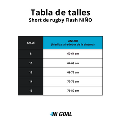 SHORT DE RUGBY FLASH IRB KIDS - comprar online