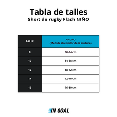 SHORT DE RUGBY IRB FLASH SAN ISIDRO CLUB SIC KIDS - comprar online