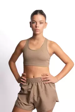 TOP DEPORTIVO BLOW REVES BEIGE - comprar online