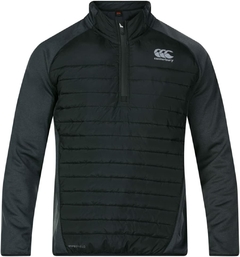 CAMPERA VAPOSHIELD HYBRID 1/4 ZIP NEGRO CANTERBURY IMPORTADA