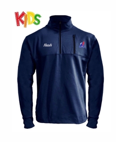 BUZO TRAINING TOP 1/2 CIERRE FLASH KIDS AZUL MARINO PUEYRREDON