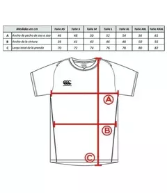 CAMISETA DE RUGBY CANTERBURY DOGOS XV - SÚPER RUGBY AMÉRICAS 2024 - TITULAR CON SPONSOR en internet