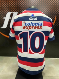 CAMISETA DE RUGBY FLASH PUEYRREDON ALTERNATIVA CON NÚMERO Y/O SPONSOR - In Goal Tienda