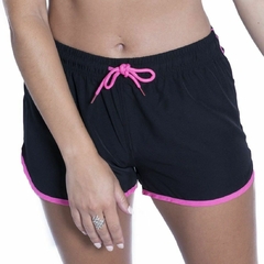 SHORT TRAINING MUJER NEGRO CON FUCSIA FLASH en internet